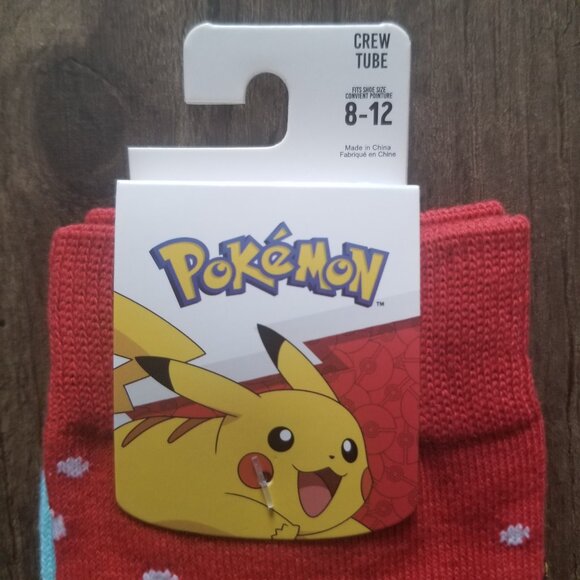 Pokemon Pikachu Socks - Christmas Theme - Picture 3 of 5